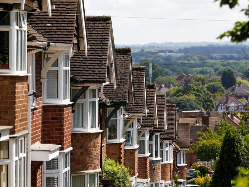 Row of UK houses 